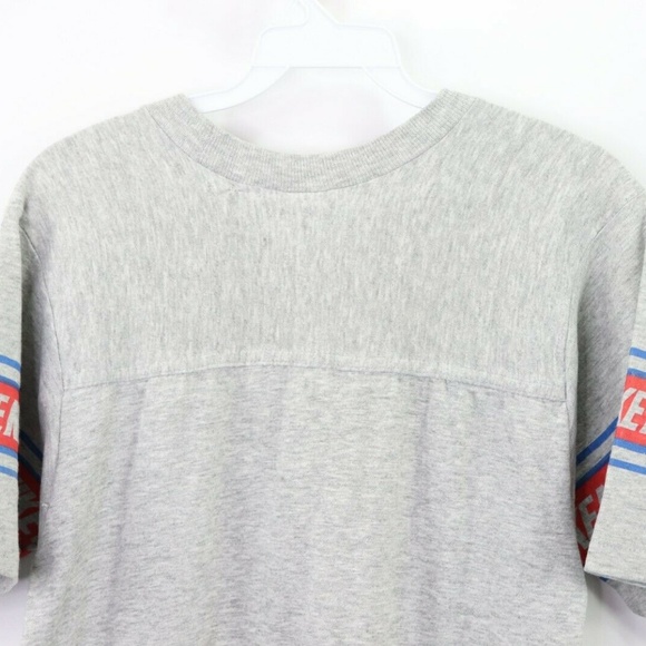 Vintage 70s Nike Spell Out Short Sleeve Shirt Gray - Picture 6 of 8